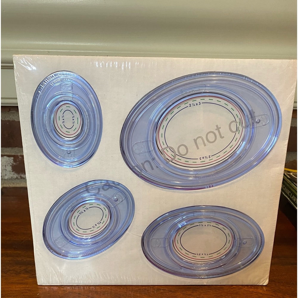 Creative Memories Custom Cutting System Scrapbook 4 Oval Pattern Sizing Template